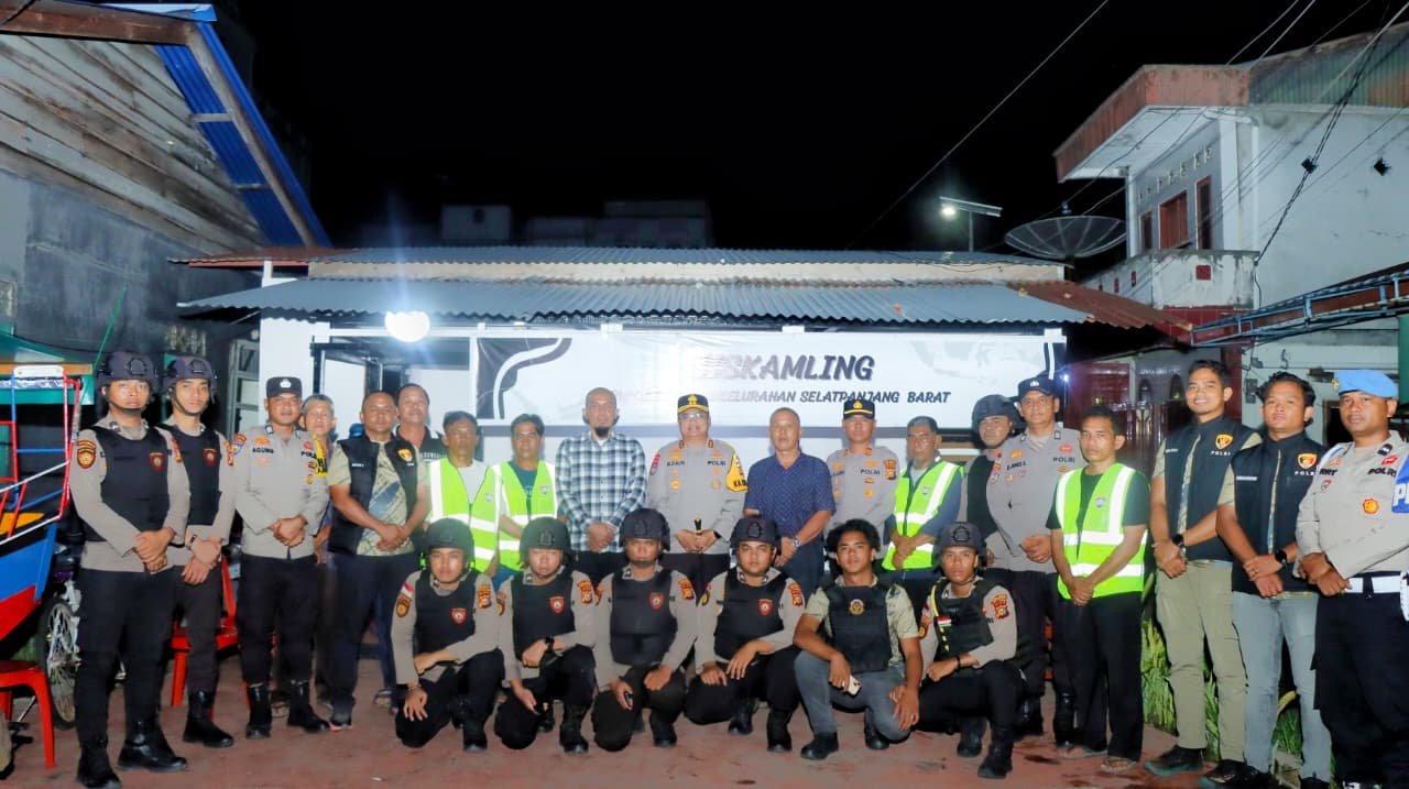 Tinjau Kesiapan Siskamling Kapolres Meranti Bersama Tim Raga Pastikan Nataru Berjalan Kondusif