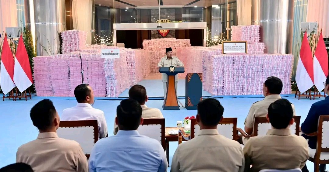 Prabowo Tegaskan Perang Tanpa Ragu, Penyelamatan Rp6,6 Triliun Disebut Baru Awal Pembenahan Nasional