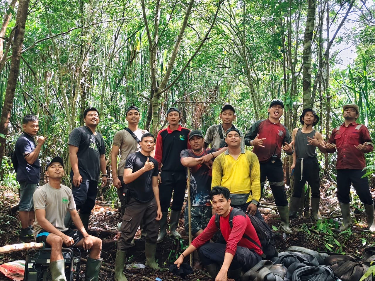 Karhutla di Desa Mengkopot Berhasil Dipadamkan, Tim Gabungan RAPP–GCN Berjibaku Lima Hari