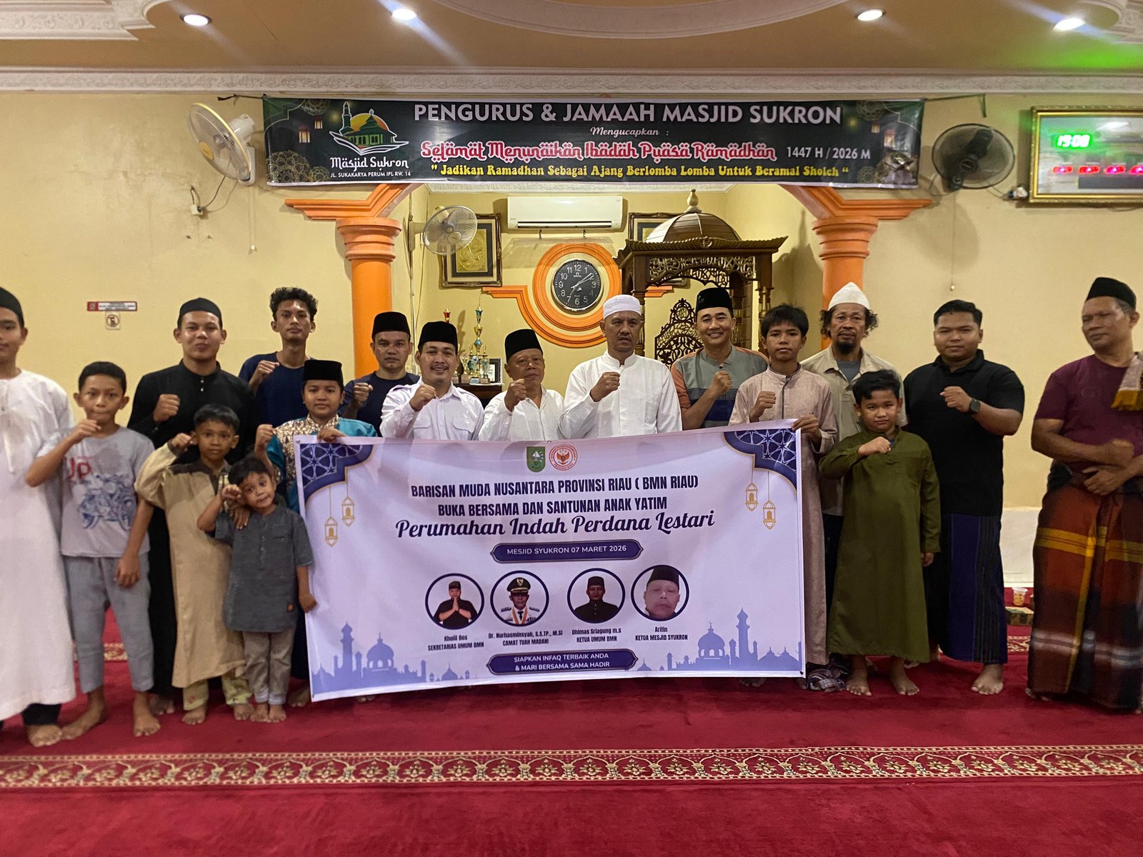Barisan Muda Nusantara Provinsi Riau Sukses Gelar Buka Bersama dan Santunan Anak Yatim di Kecamatan Tuah Madani