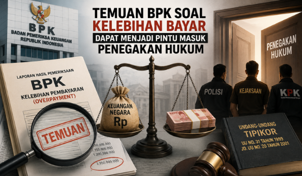 Temuan BPK Soal Kelebihan Bayar Dapat Menjadi Pintu Masuk Penegakan Hukum, Ini Dasar Hukumnya